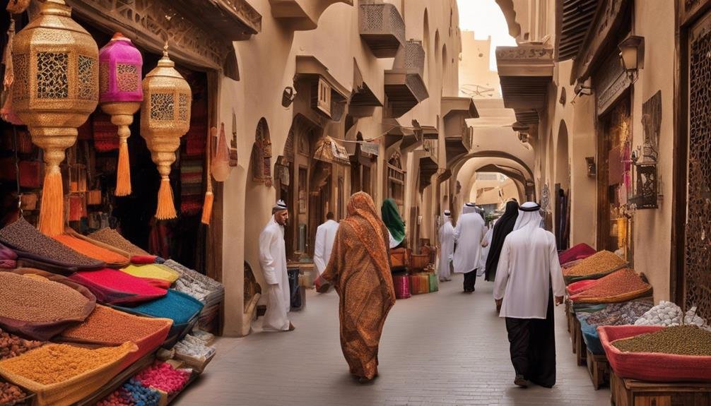 vibrant market atmosphere